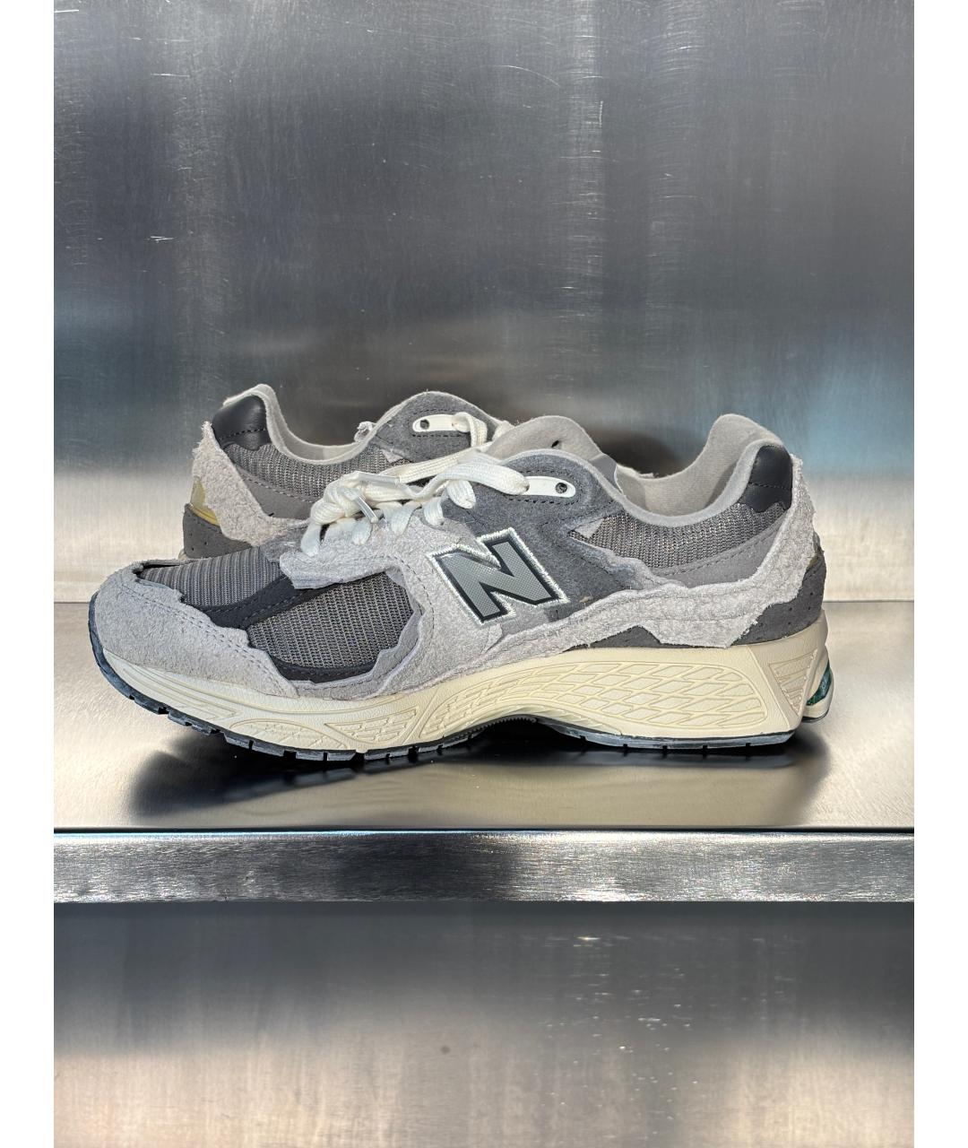 NEW BALANCE Серые замшевые низкие кроссовки / кеды, фото 8