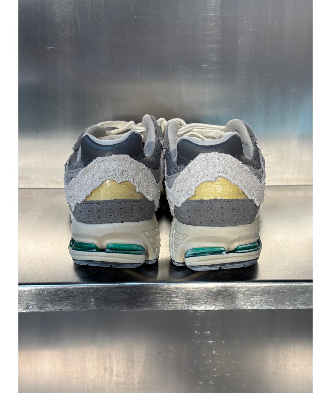 NEW BALANCE Серые замшевые низкие кроссовки / кеды, фото 9