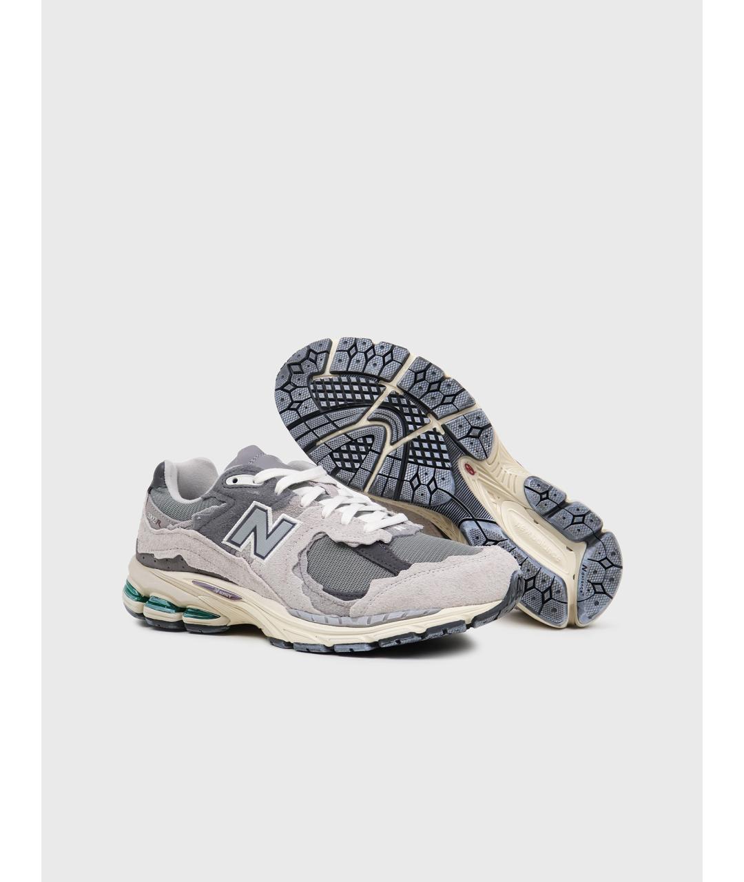 NEW BALANCE Серые замшевые низкие кроссовки / кеды, фото 3