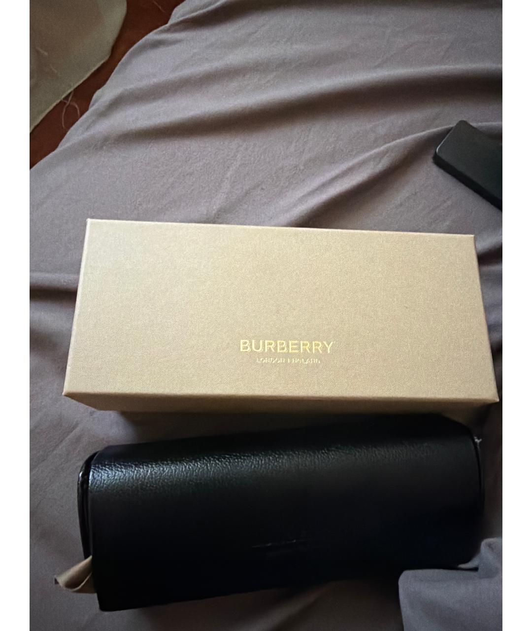 BURBERRY Коричневые пластиковые солнцезащитные очки, фото 4