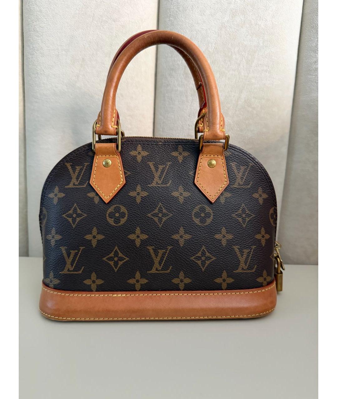 LOUIS VUITTON Коричневая сумка с короткими ручками, фото 9