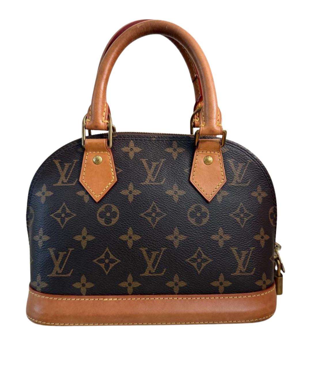 LOUIS VUITTON Коричневая сумка с короткими ручками, фото 1