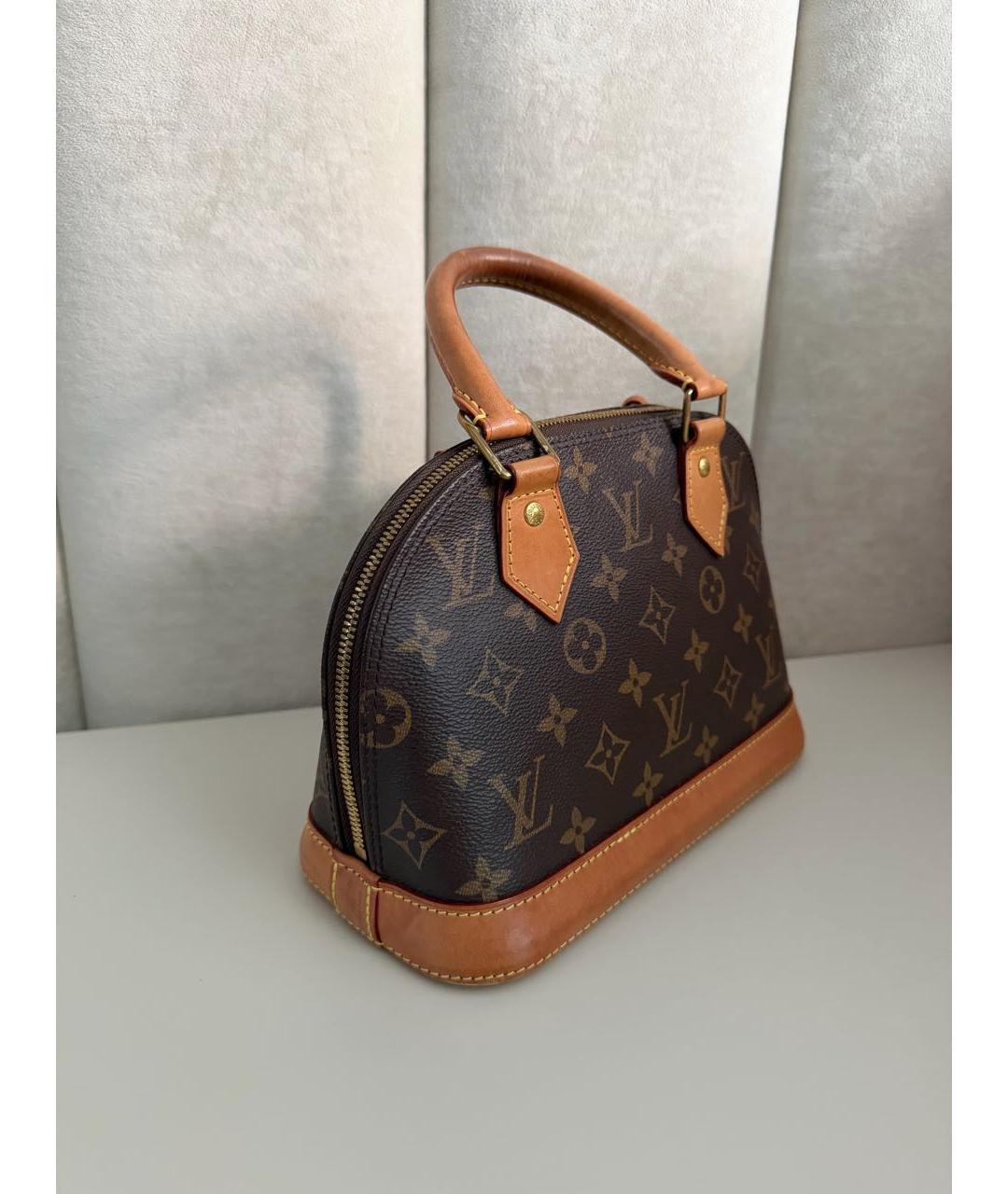 LOUIS VUITTON Коричневая сумка с короткими ручками, фото 2