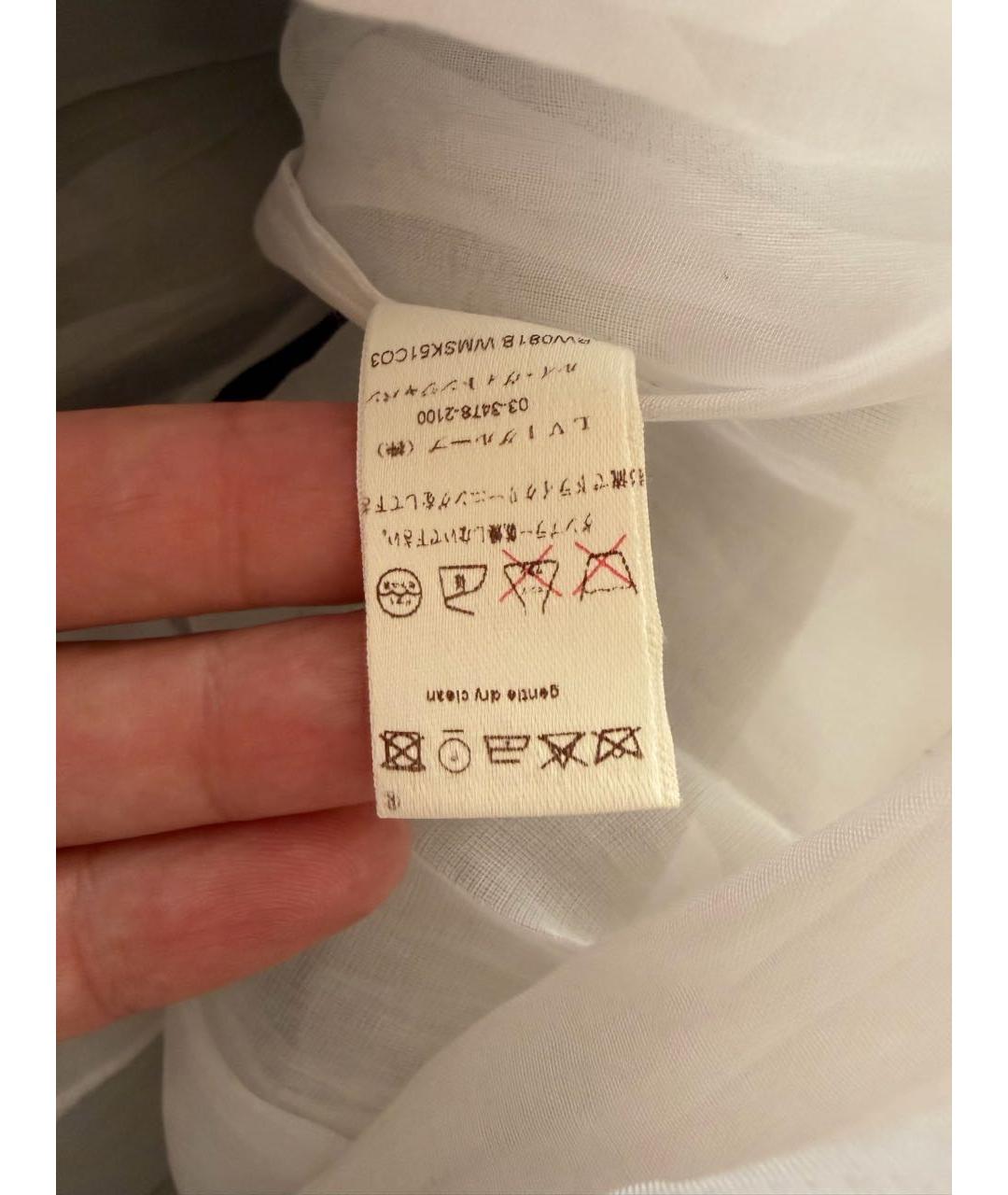 LOUIS VUITTON Фиолетовая ацетатная юбка миди, фото 5