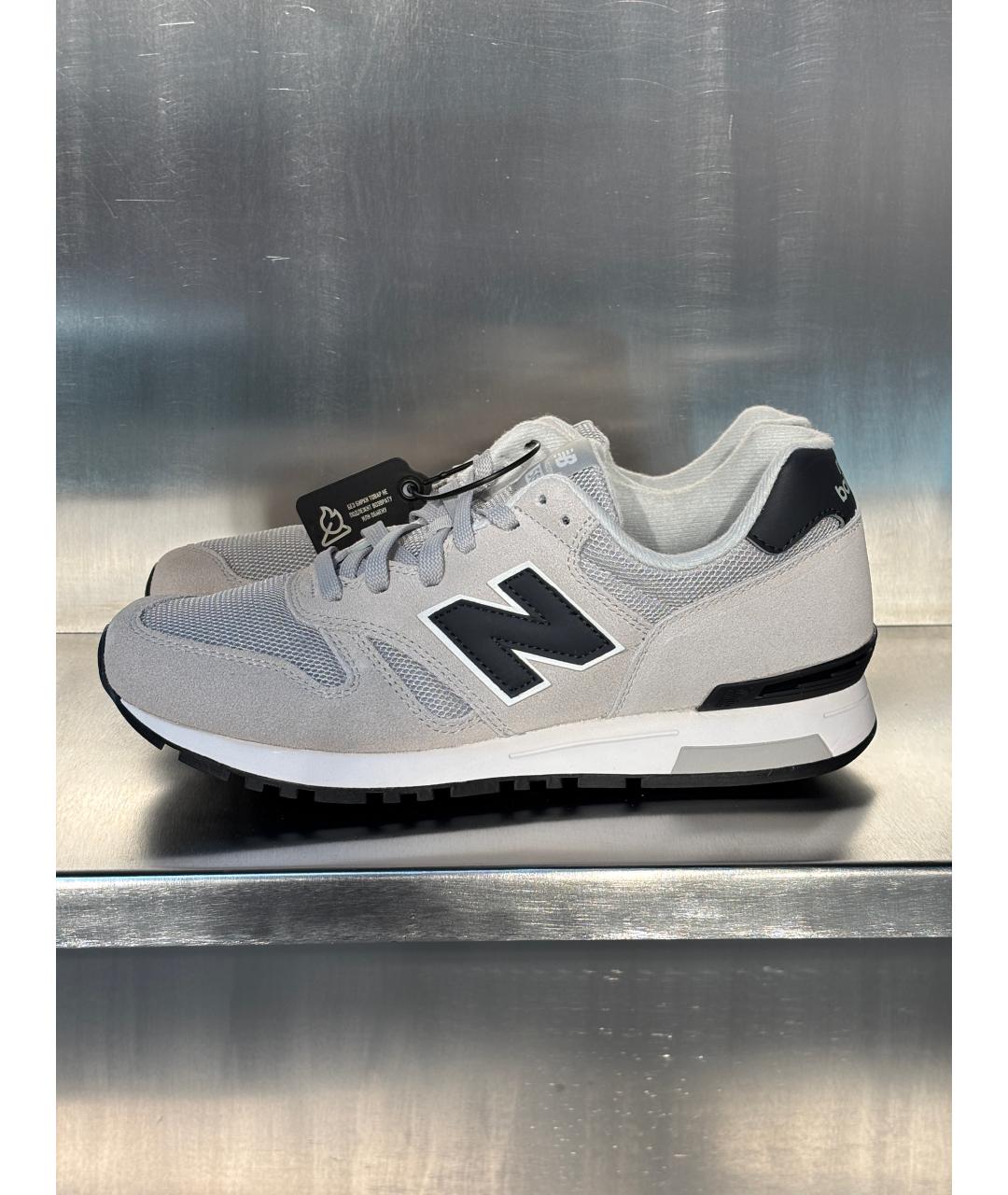 NEW BALANCE Серые замшевые низкие кроссовки / кеды, фото 7