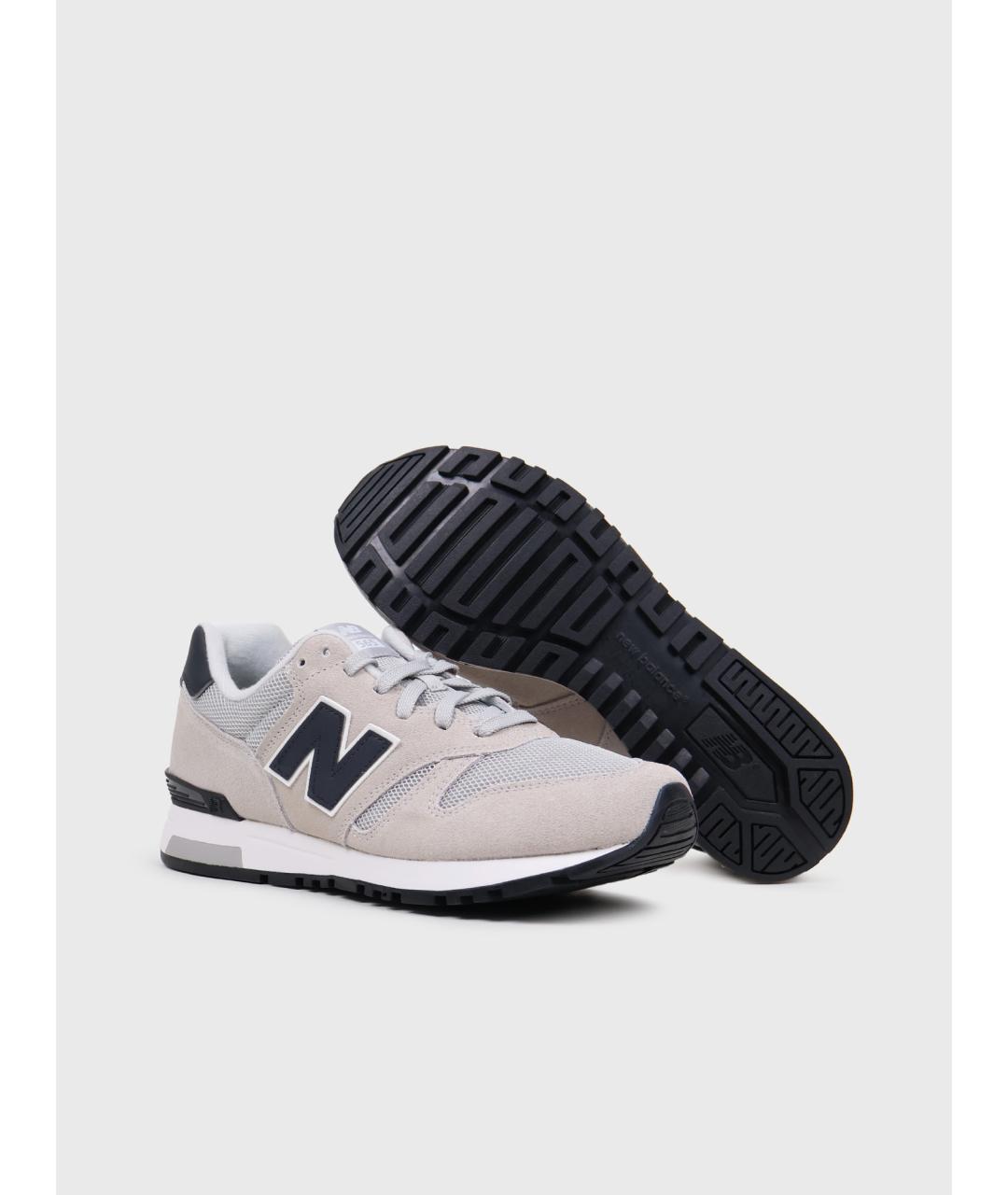 NEW BALANCE Серые замшевые низкие кроссовки / кеды, фото 3