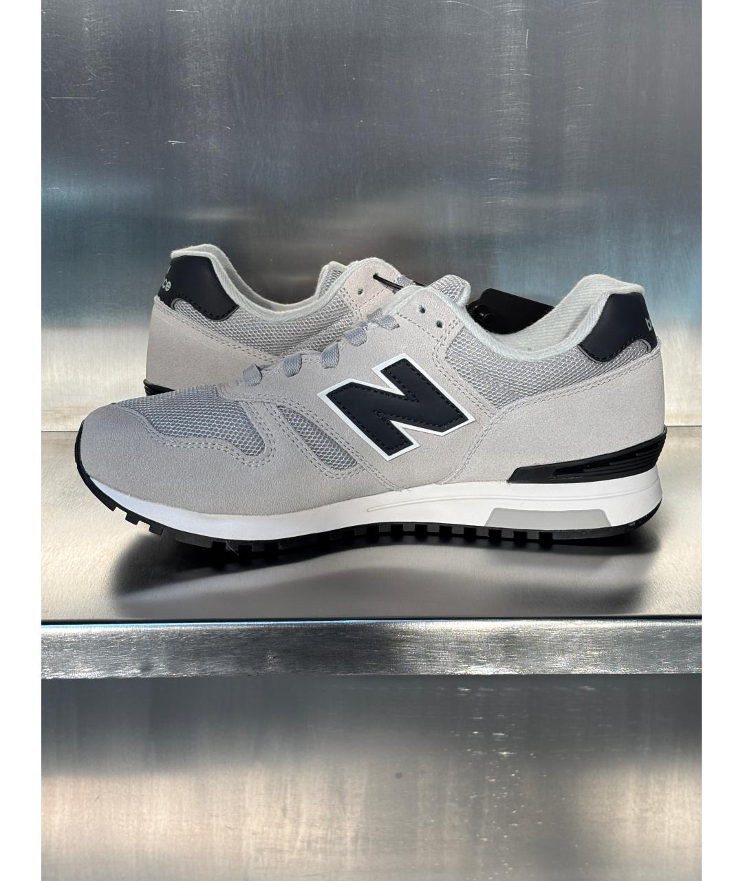 NEW BALANCE Серые замшевые низкие кроссовки / кеды, фото 8