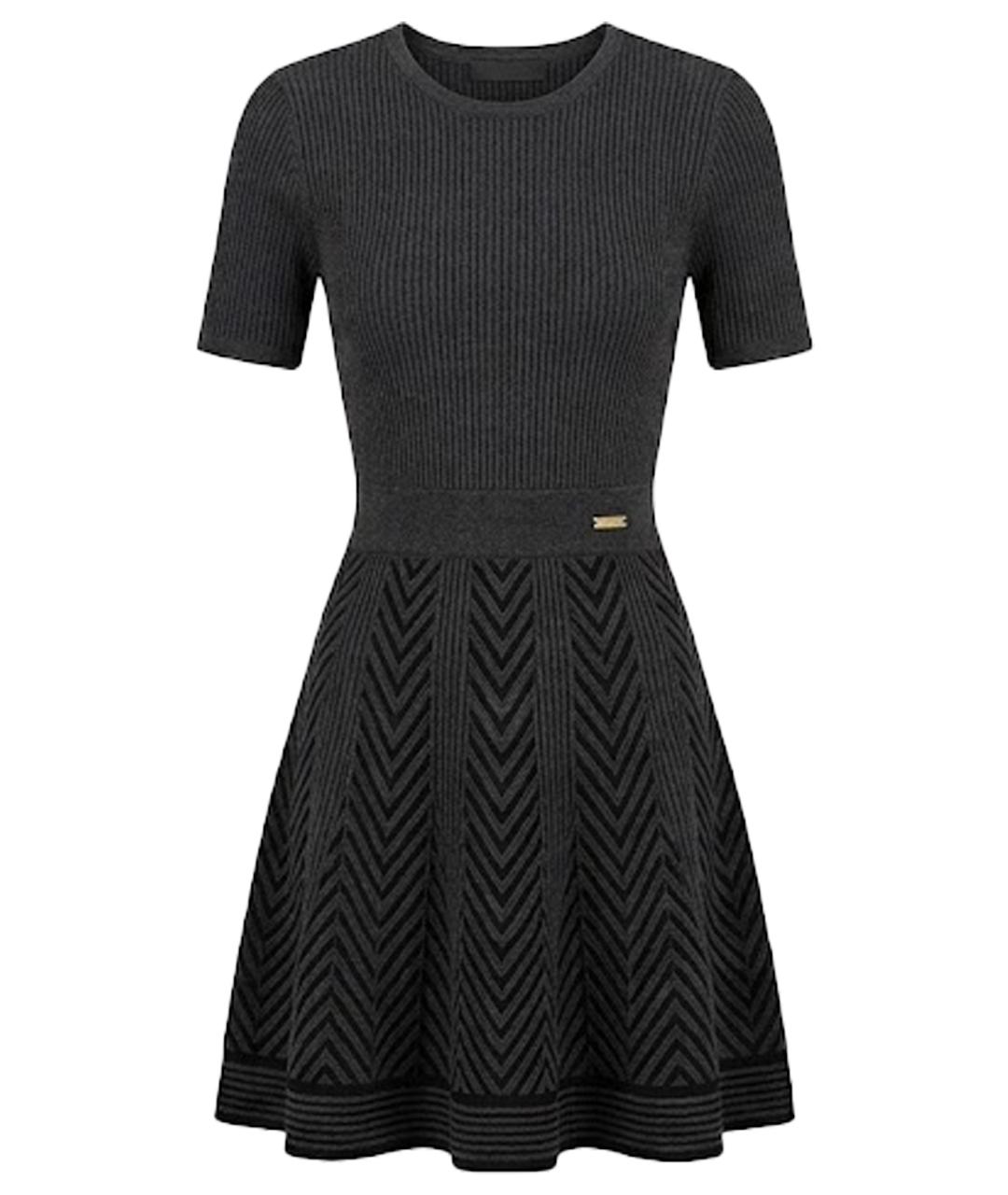 LOUIS VUITTON Серое шерстяное повседневное платье, фото 1