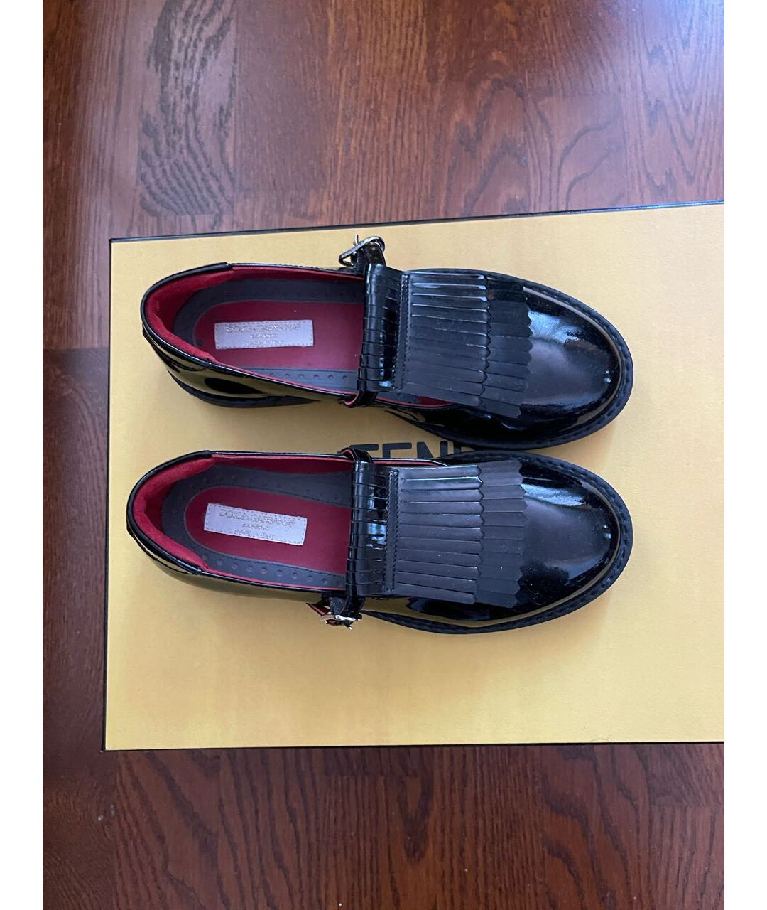 DOLCE & GABBANA KIDS Черные туфли из лакированной кожи, фото 2