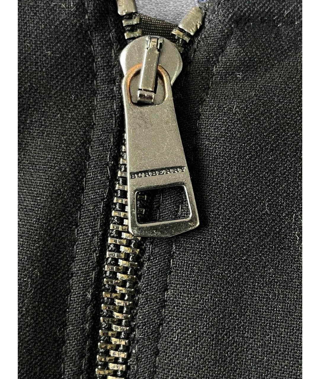 BURBERRY Черное вискозное повседневное платье, фото 4