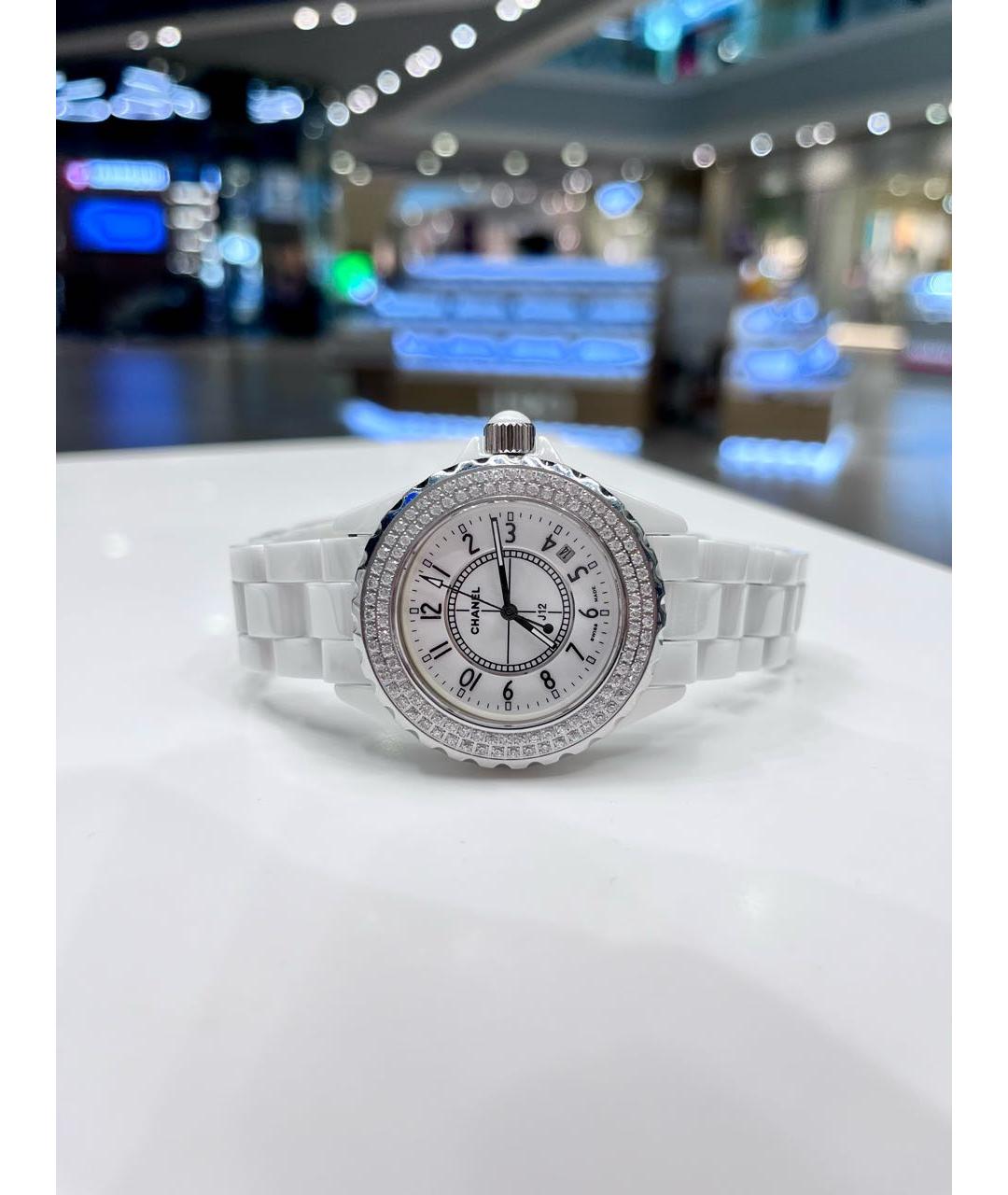 CHANEL Белые керамические часы, фото 4