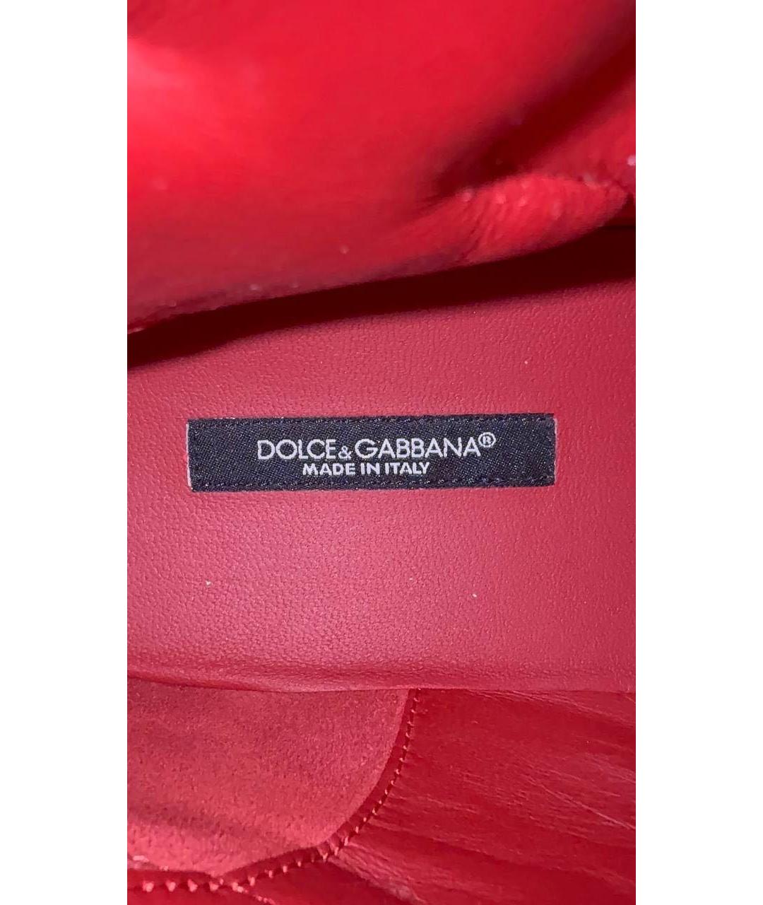 DOLCE&GABBANA Бежевые кожаные высокие кроссовки / кеды, фото 6