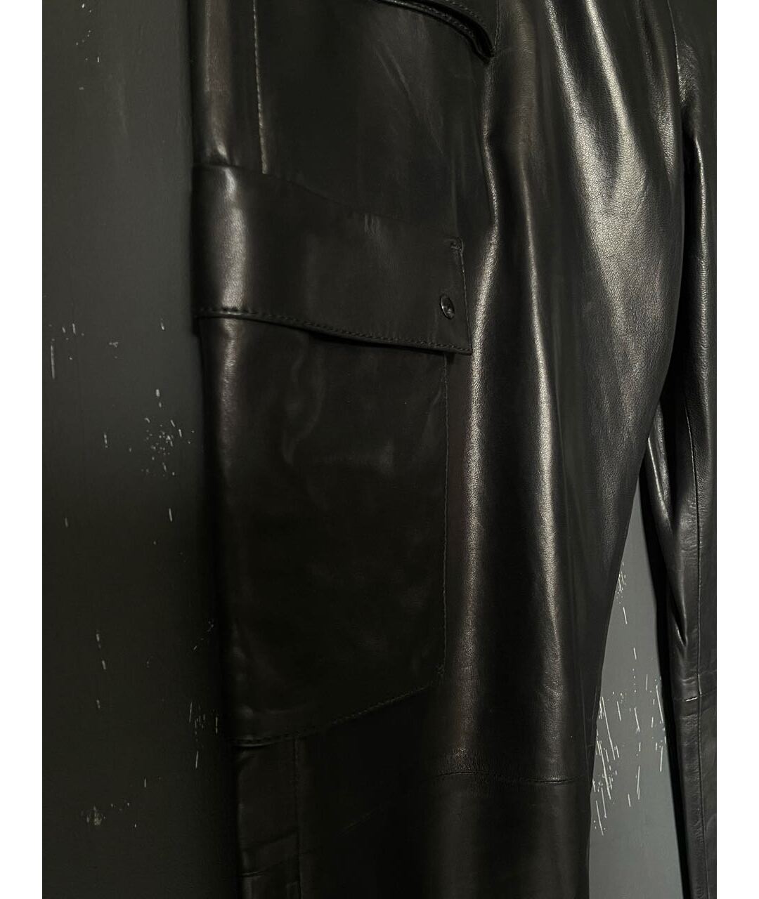 TOM FORD Черные кожаные прямые брюки, фото 7