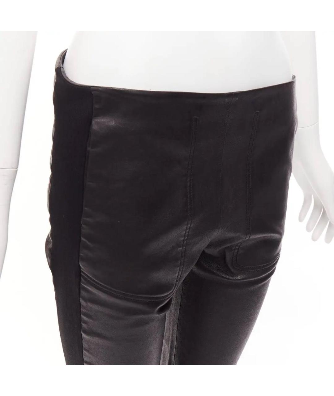 BALENCIAGA Черные кожаные леггинсы и велосипедки, фото 3
