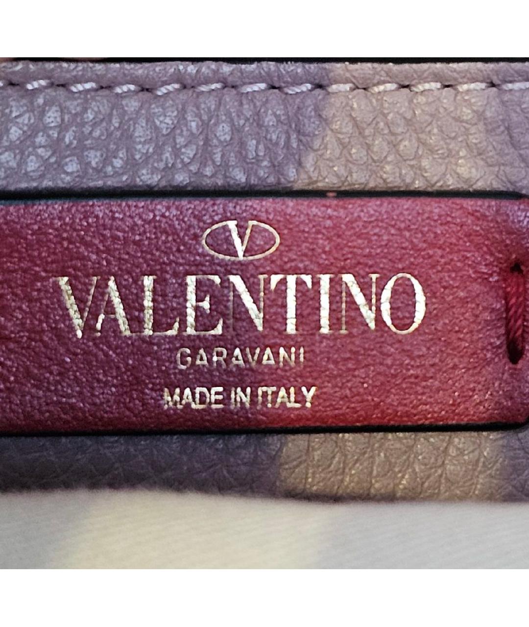 VALENTINO Розовая кожаная сумка тоут, фото 6