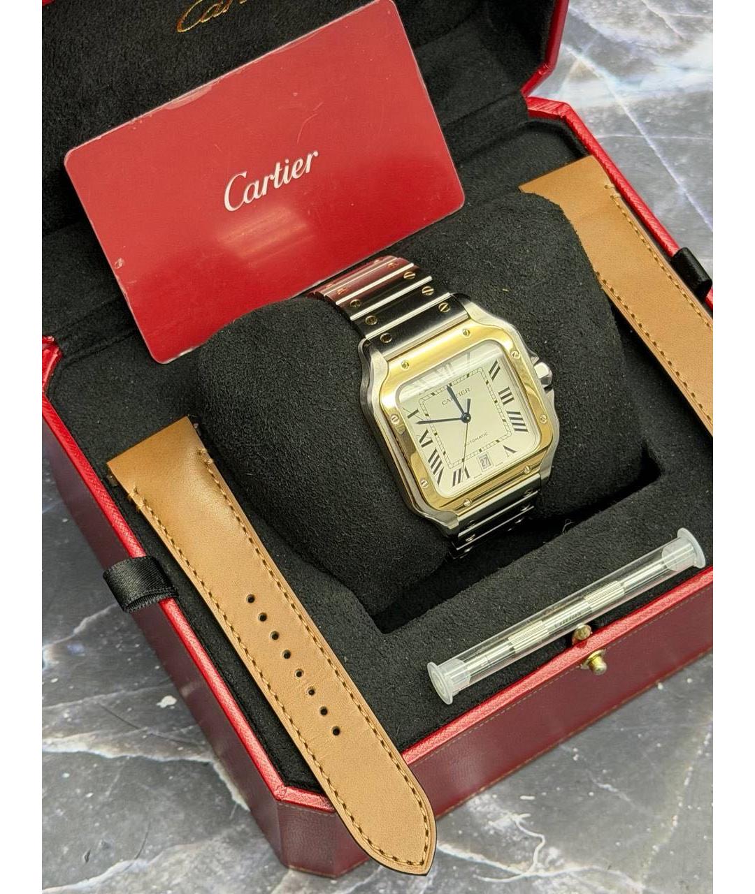 CARTIER Серебряные часы, фото 6