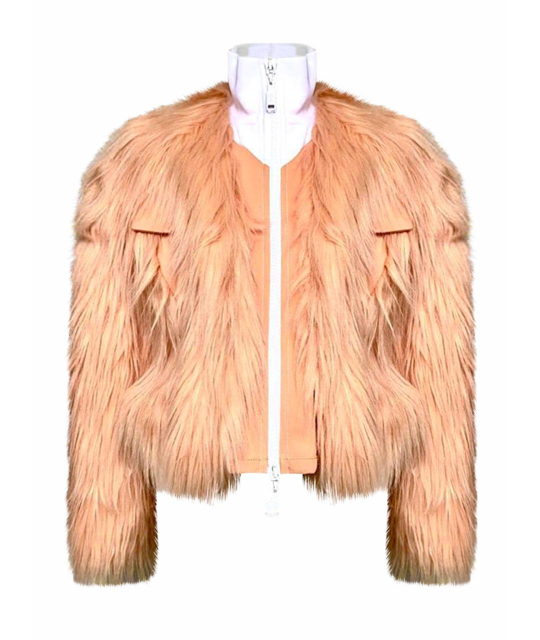 LOUIS VUITTON Коралловая меховая куртка, фото 1