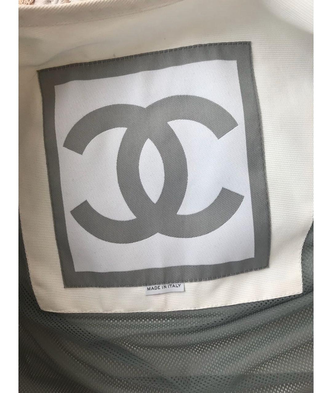 CHANEL Белая хлопковая куртка, фото 7
