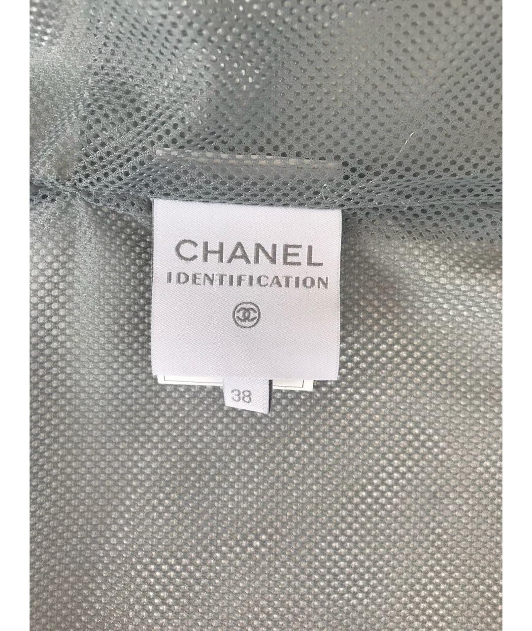 CHANEL Белая хлопковая куртка, фото 4