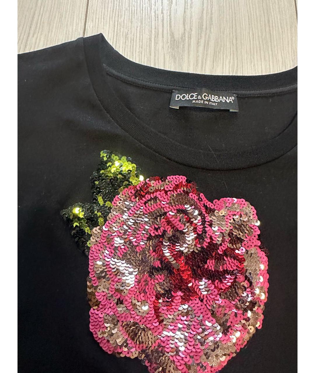 DOLCE&GABBANA Мульти хлопковая футболка, фото 2