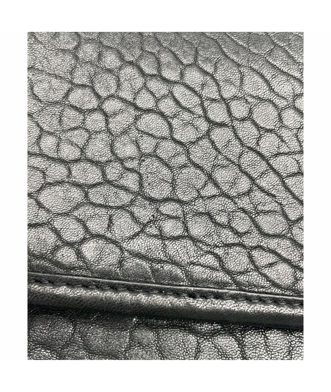 SAINT LAURENT Черная кожаная сумка тоут, фото 8