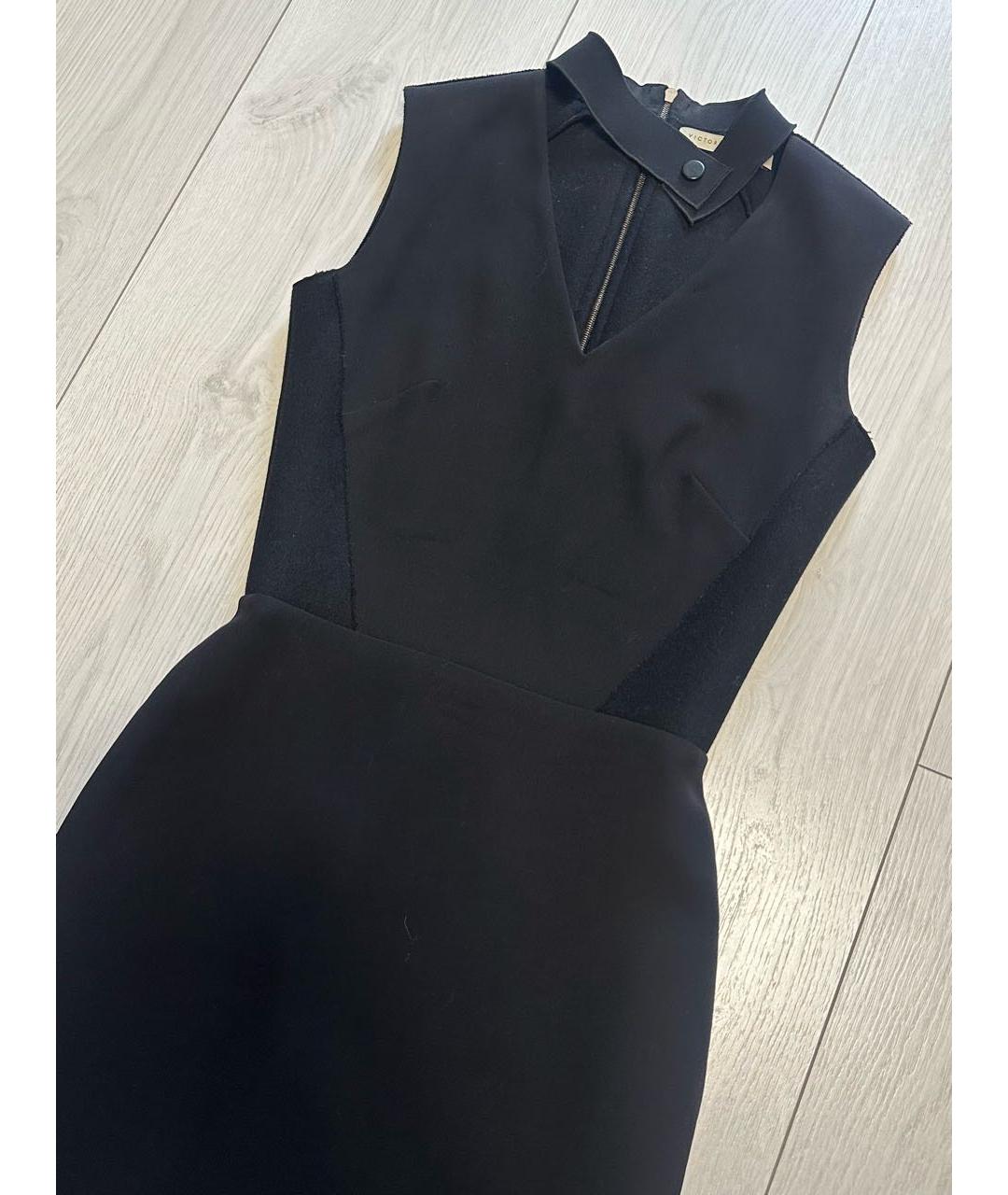 VICTORIA BECKHAM Черное коктейльное платье, фото 2