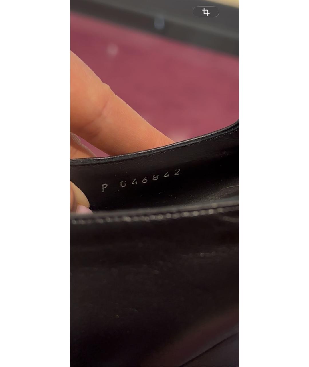 CHANEL Черные кожаные балетки, фото 5