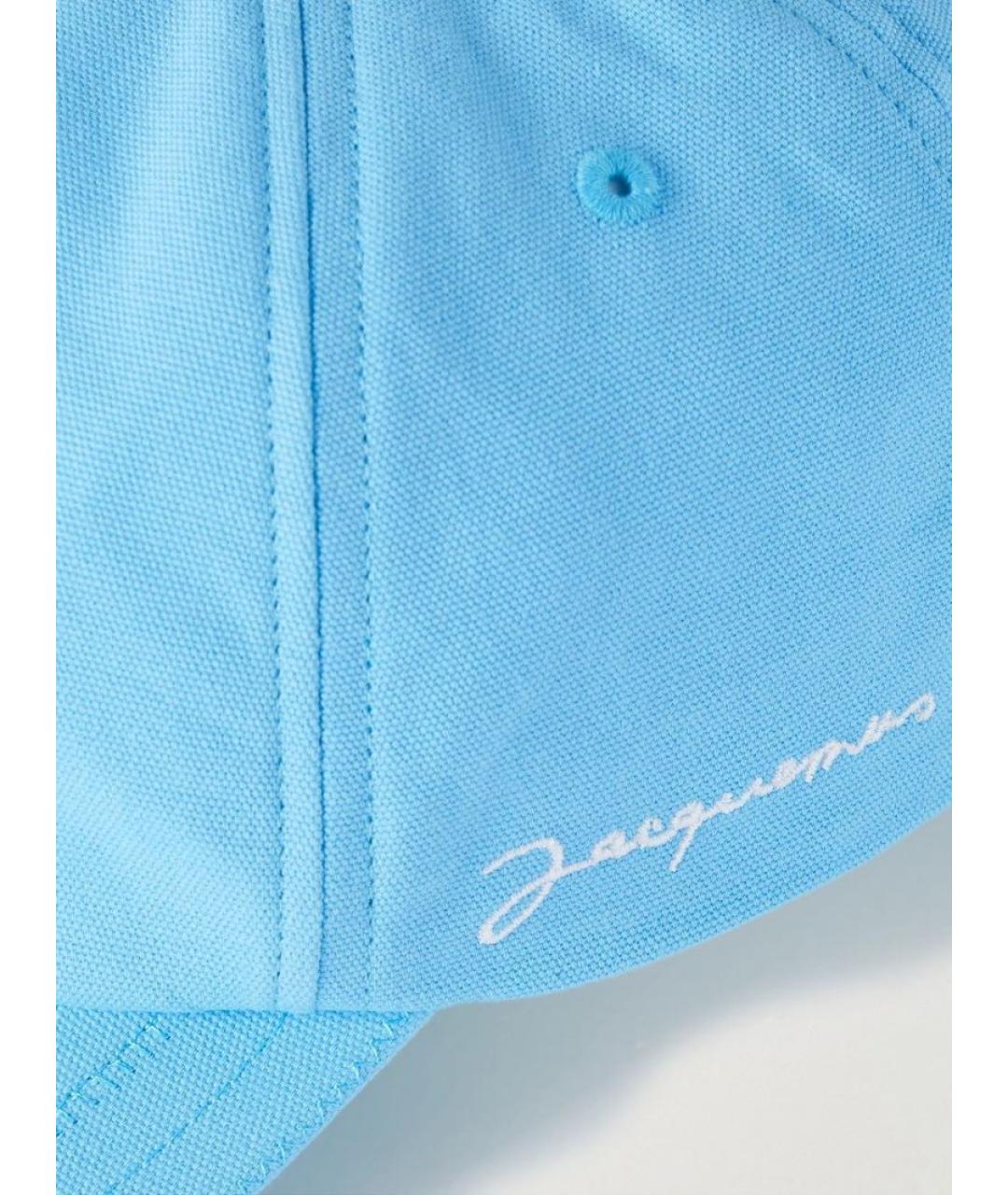 JACQUEMUS Голубая хлопковая кепка, фото 2