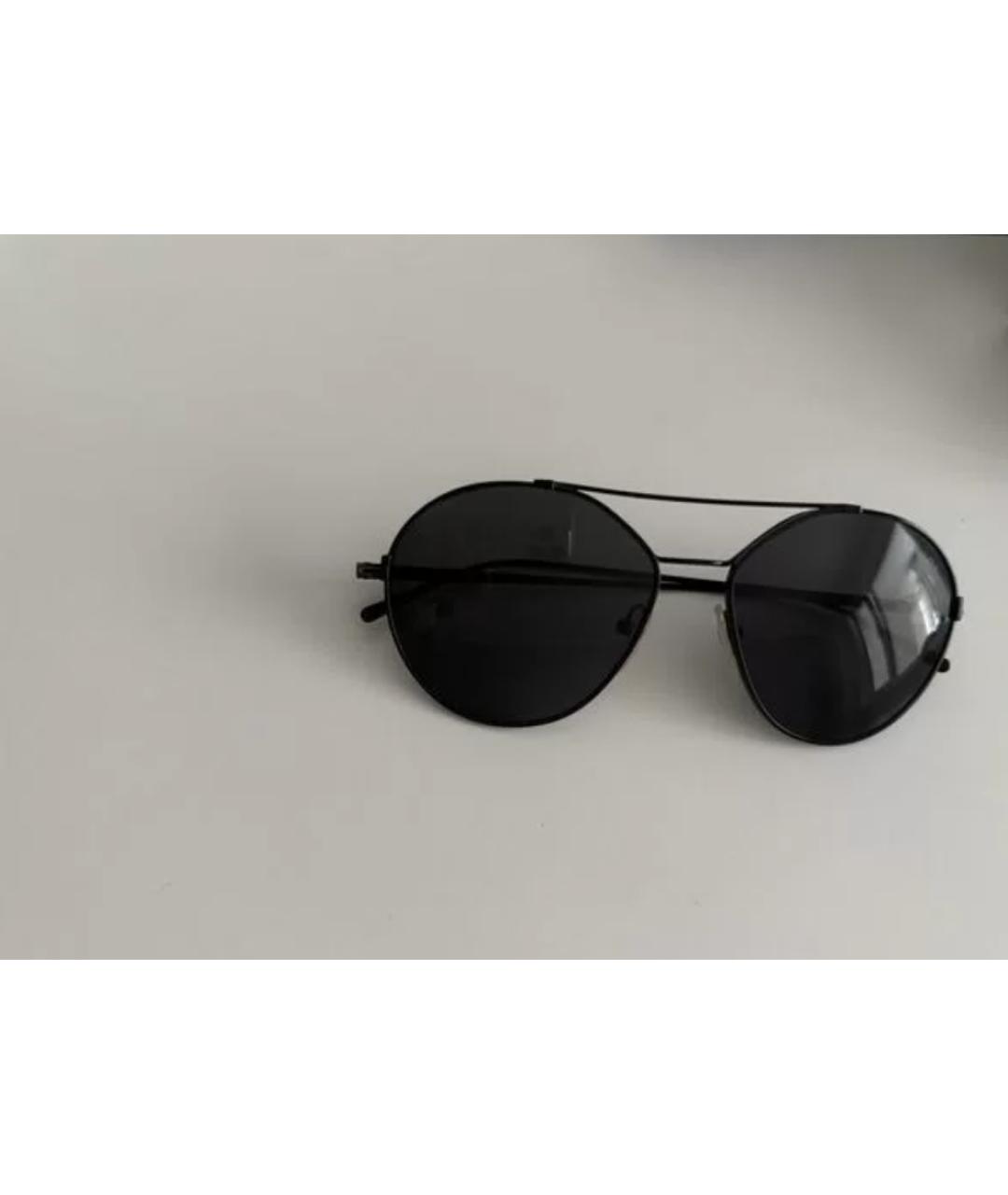 PRADA Черные металлические солнцезащитные очки, фото 5
