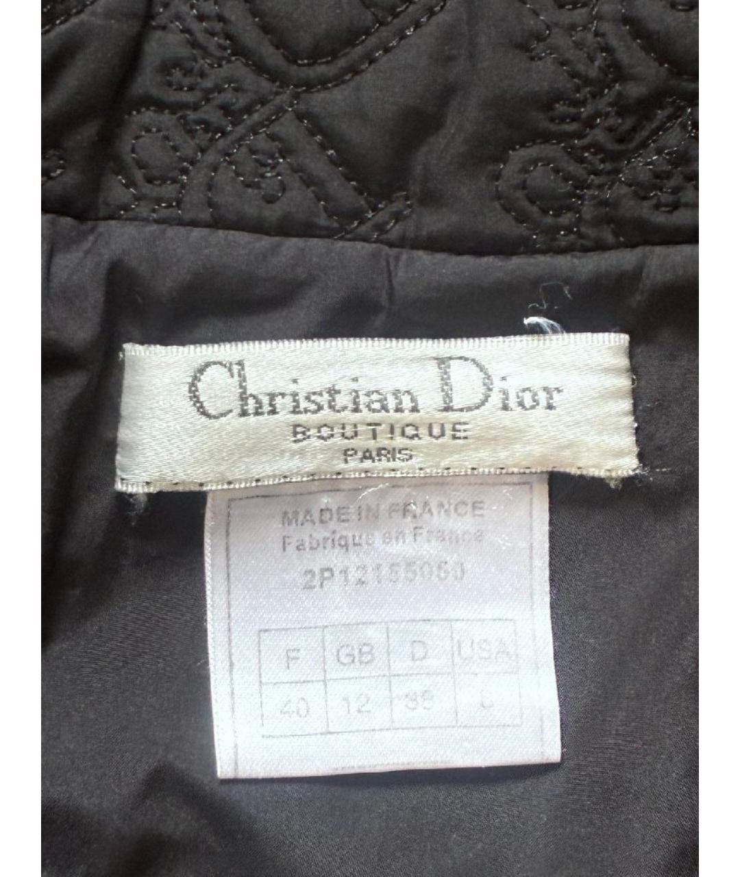 CHRISTIAN DIOR Черная полиамидовая куртка, фото 4