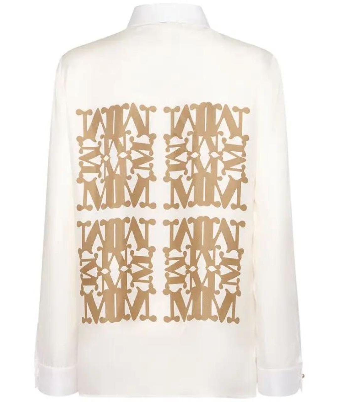 MAX MARA Белая шелковая рубашка, фото 6
