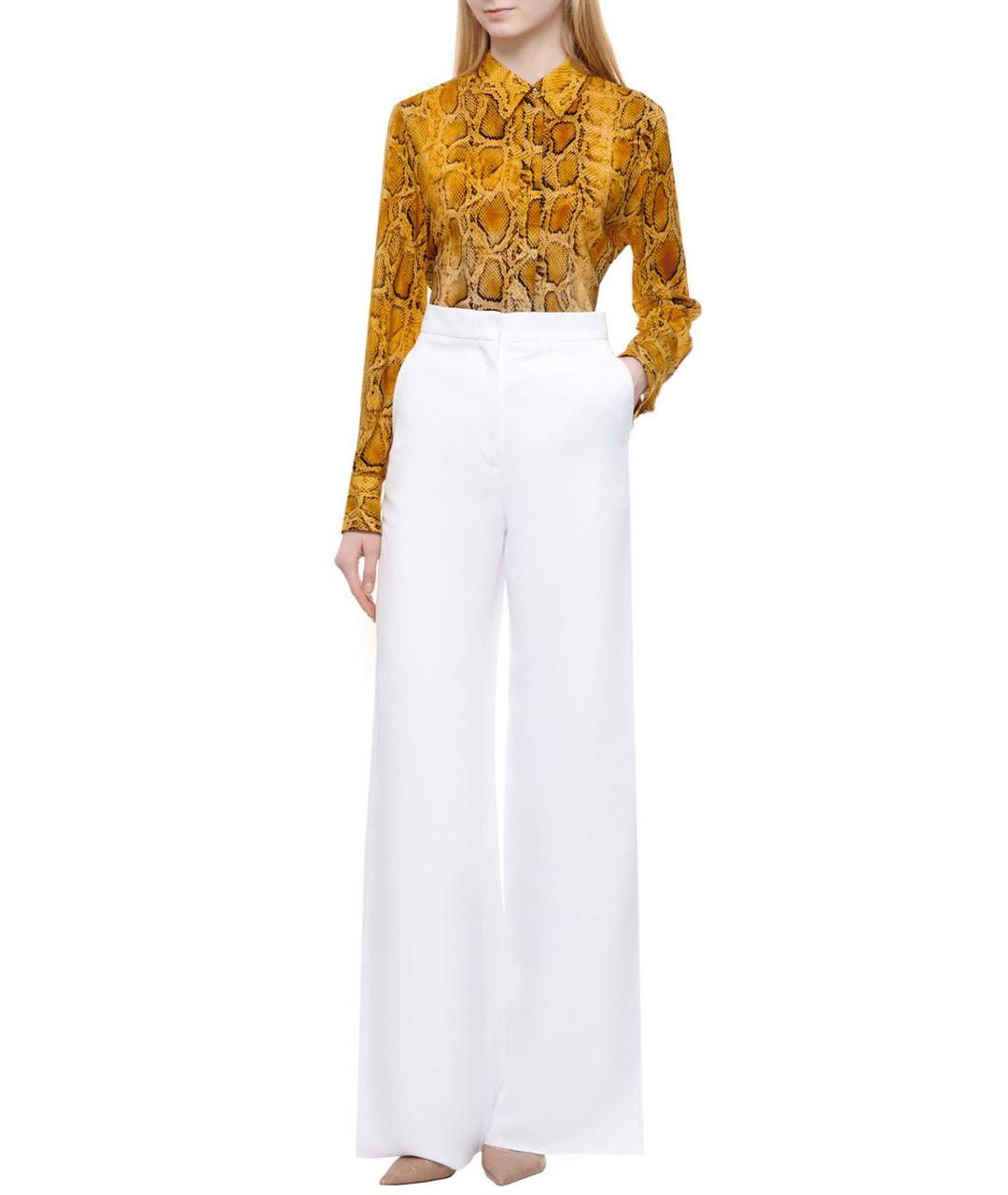 MAX MARA Желтая шелковая блузы, фото 2