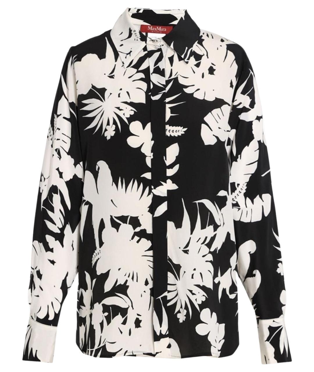 MAX MARA Мульти шелковая блузы, фото 1