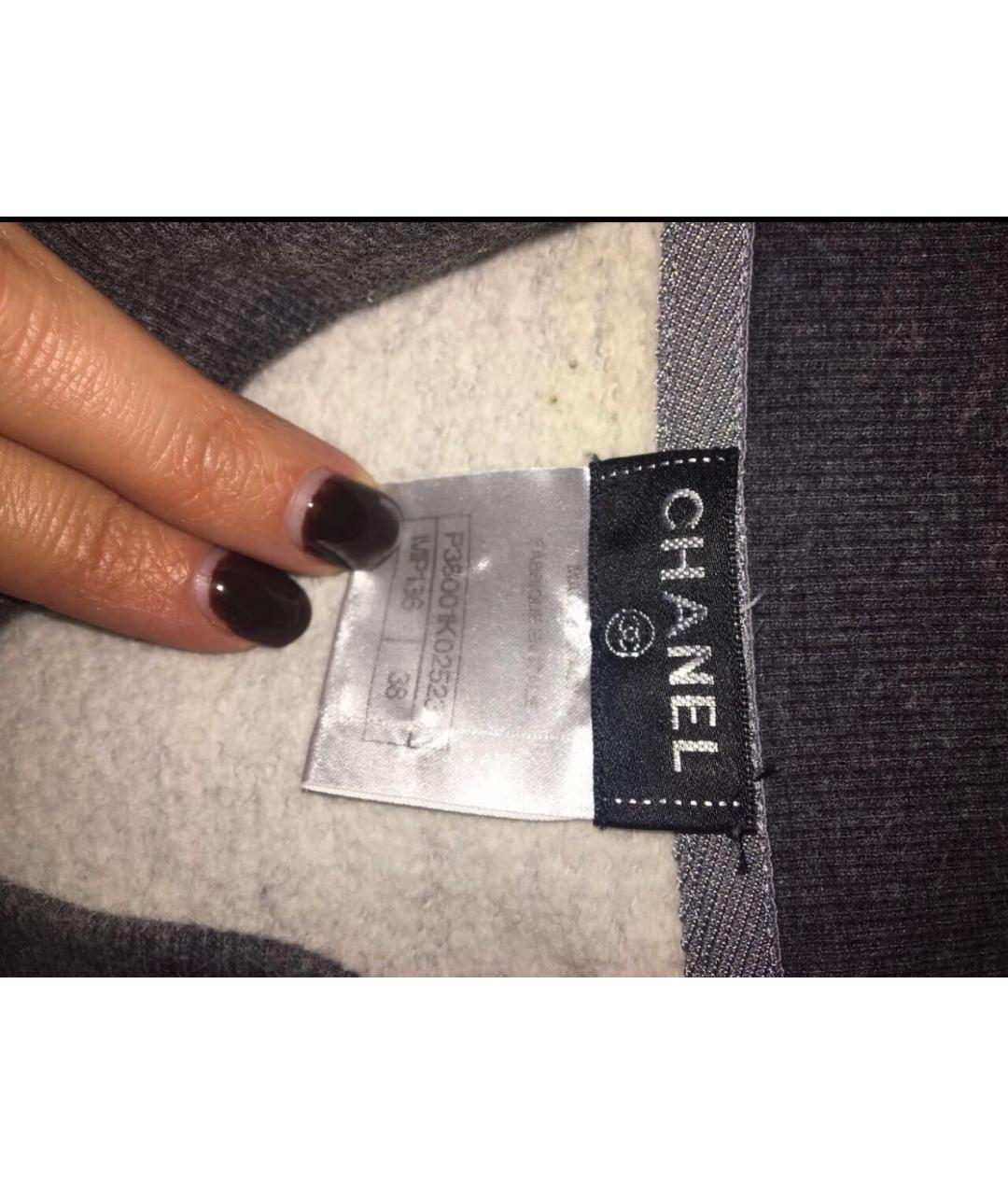 CHANEL Серый кашемировый костюм с брюками, фото 7