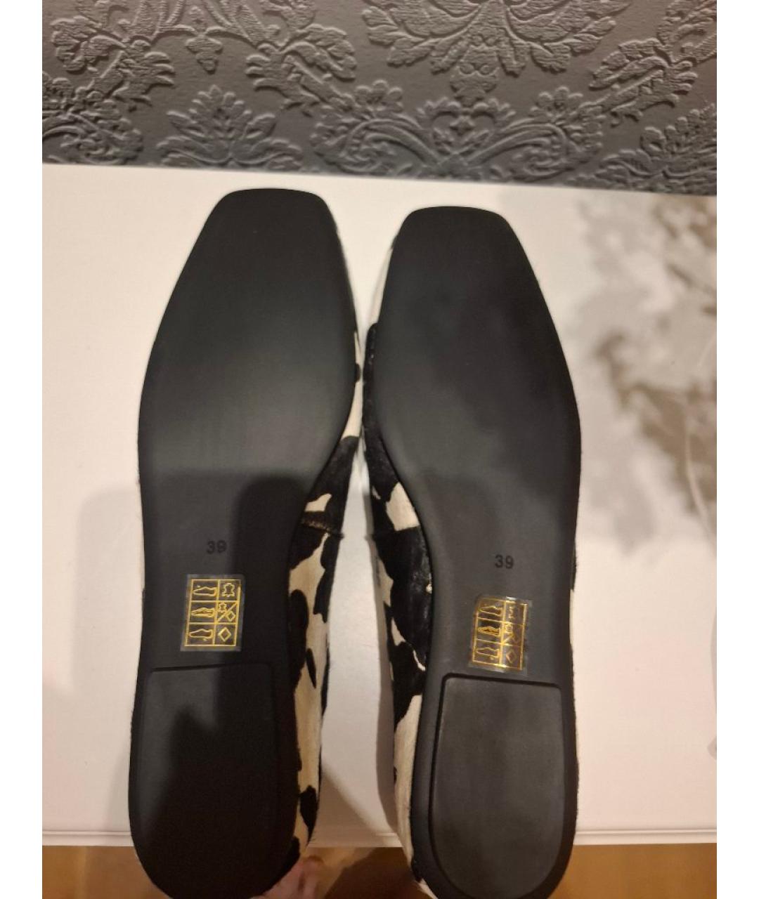 JEFFREY CAMPBELL Черные балетки из экзотической кожи, фото 5