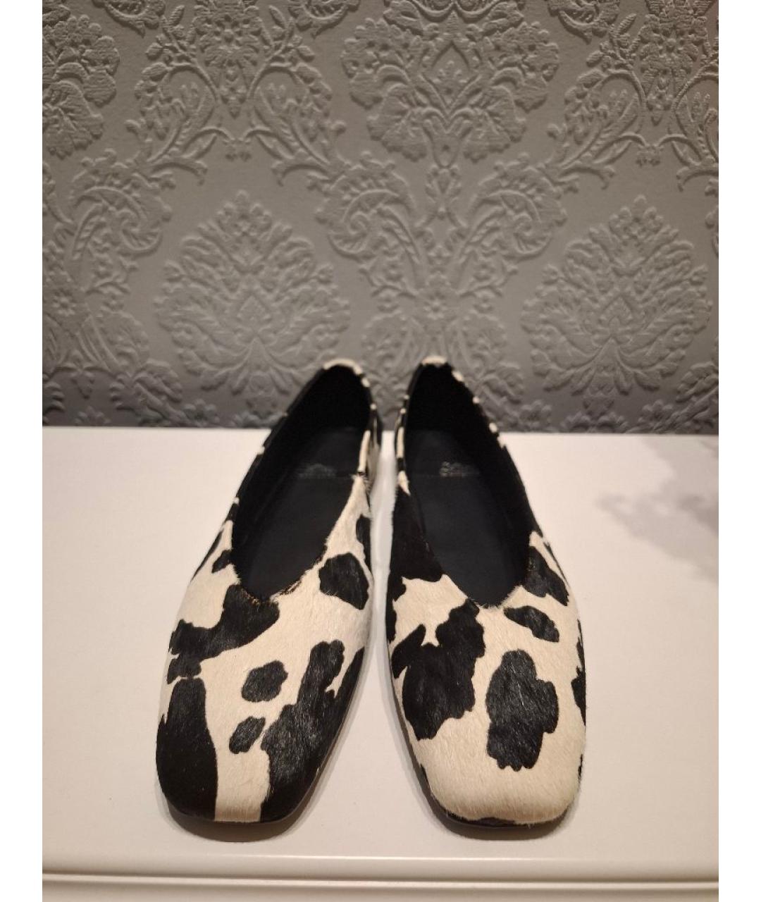 JEFFREY CAMPBELL Черные балетки из экзотической кожи, фото 2