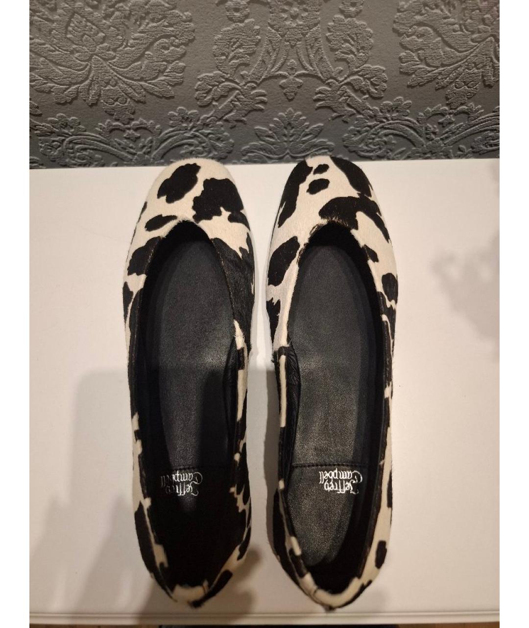 JEFFREY CAMPBELL Черные балетки из экзотической кожи, фото 3