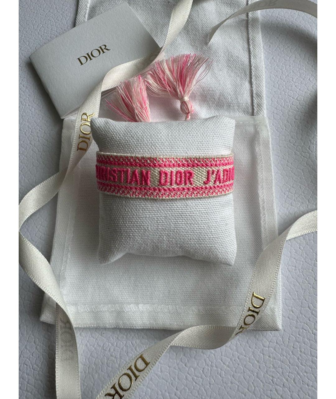 CHRISTIAN DIOR Розовый браслет, фото 2