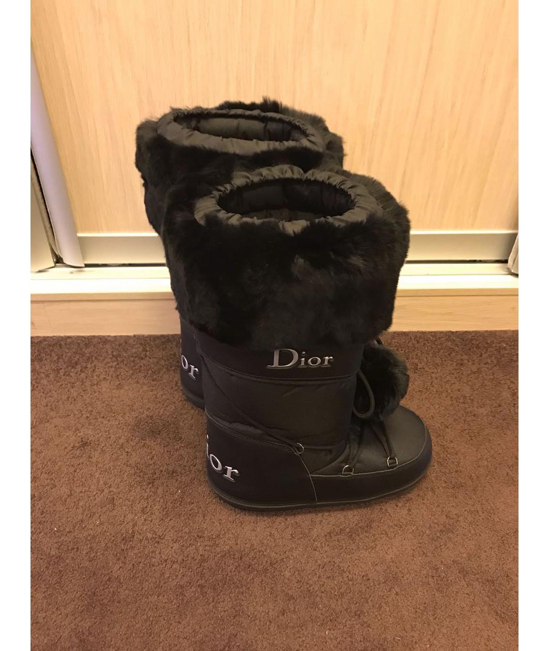 CHRISTIAN DIOR Черные сапоги, фото 5