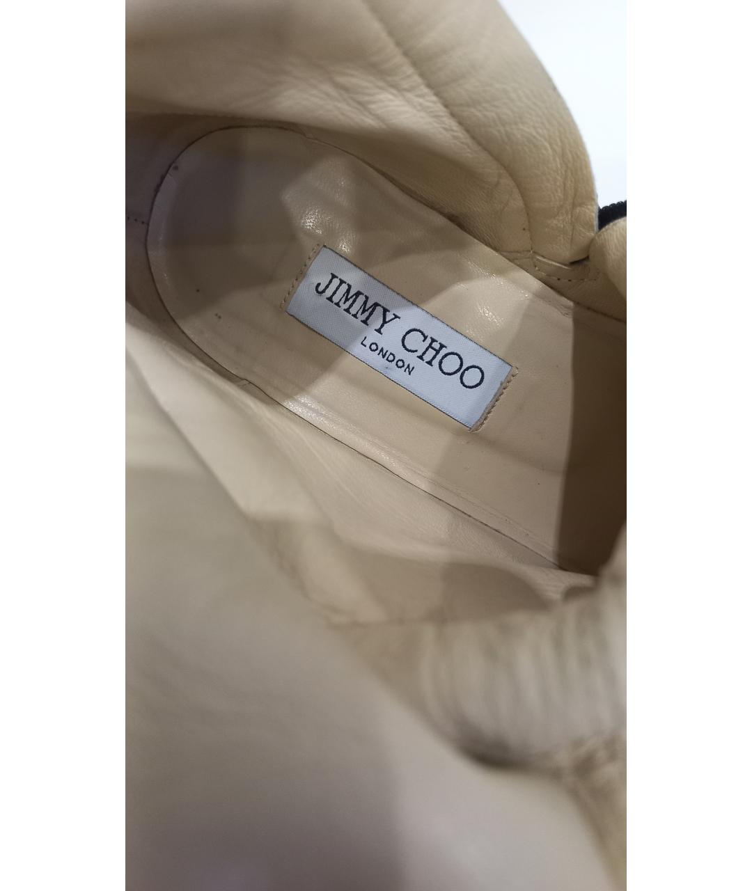 JIMMY CHOO Черные кожаные сапоги, фото 7