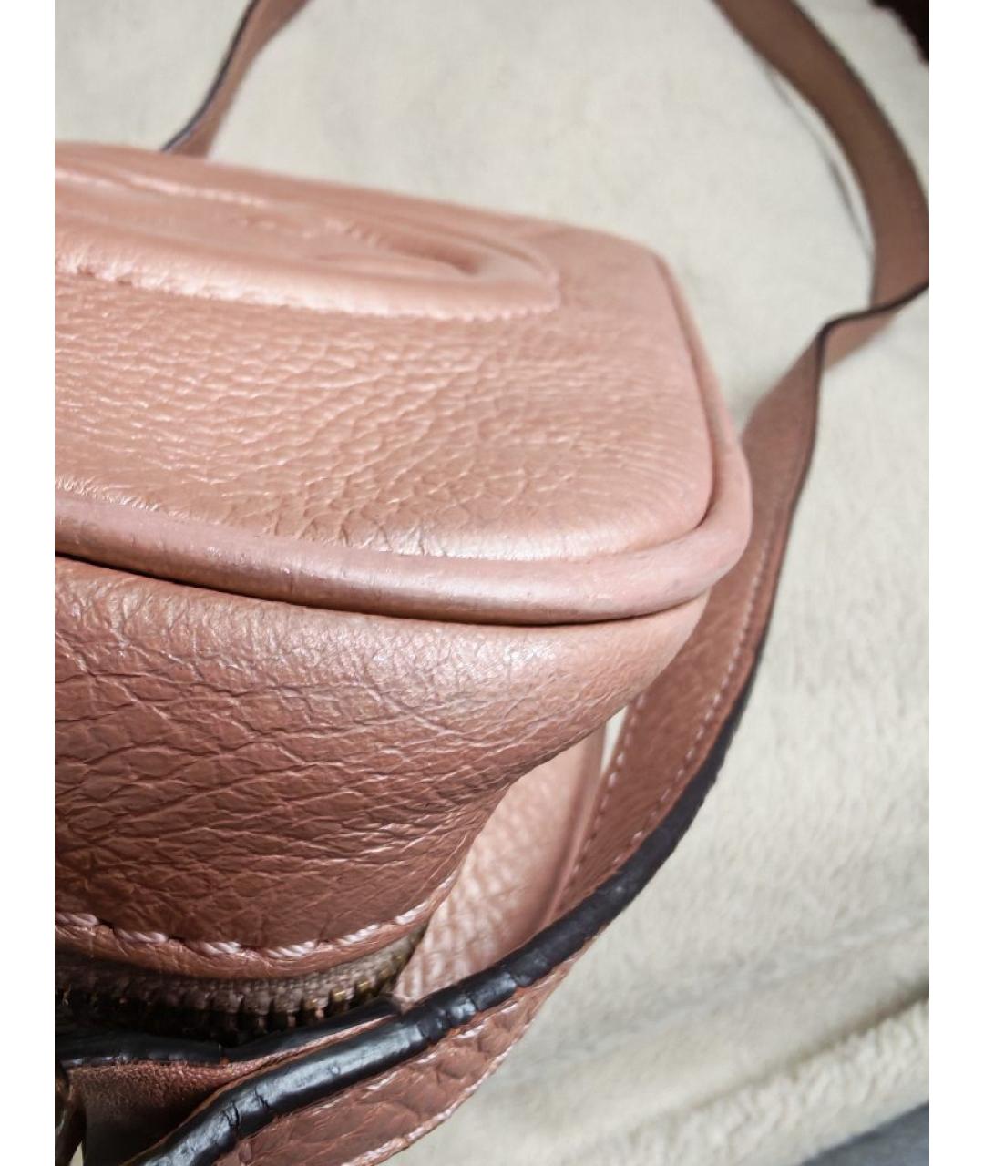 GUCCI Бежевая кожаная сумка через плечо, фото 8