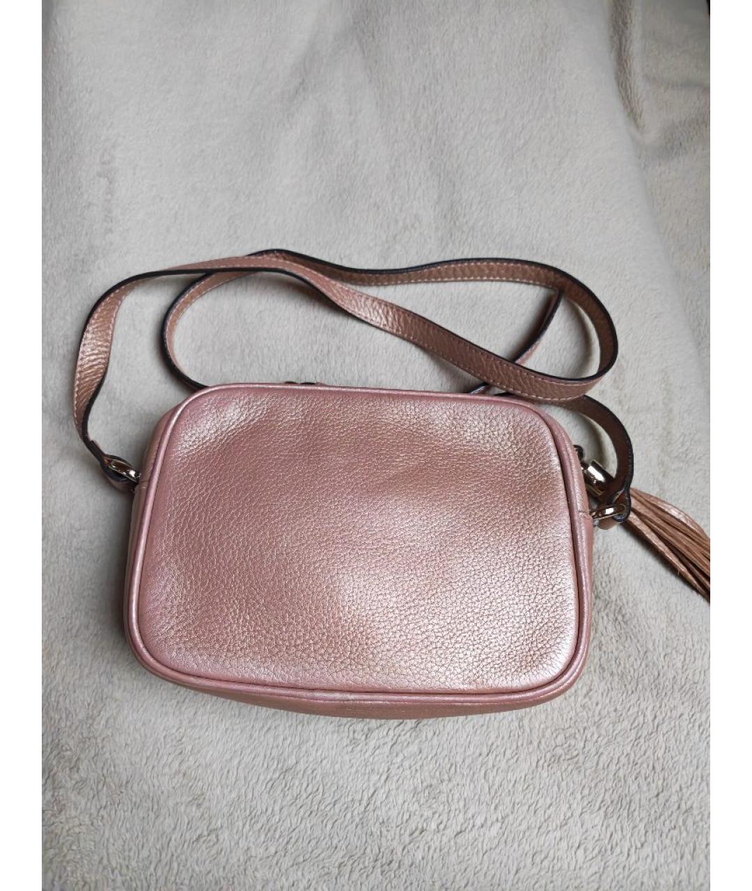 GUCCI Бежевая кожаная сумка через плечо, фото 3