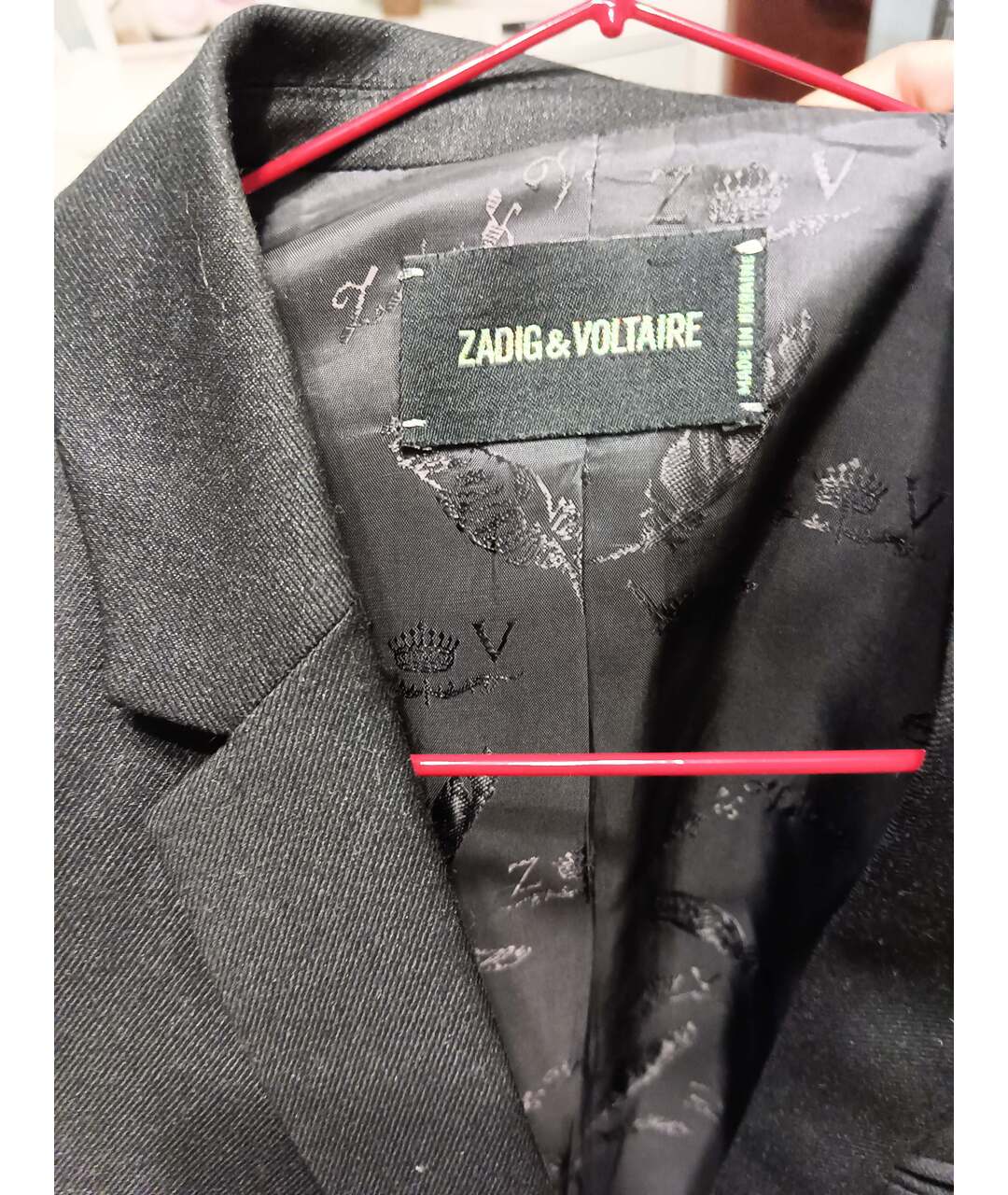 ZADIG & VOLTAIRE Черный полиэстеровый жакет/пиджак, фото 3