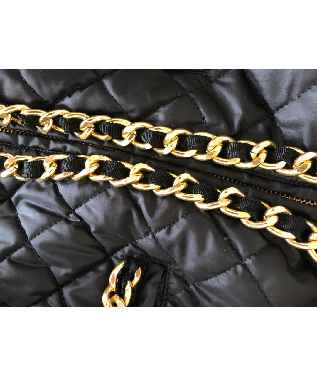 LOVE MOSCHINO Черное ацетатное пальто, фото 4