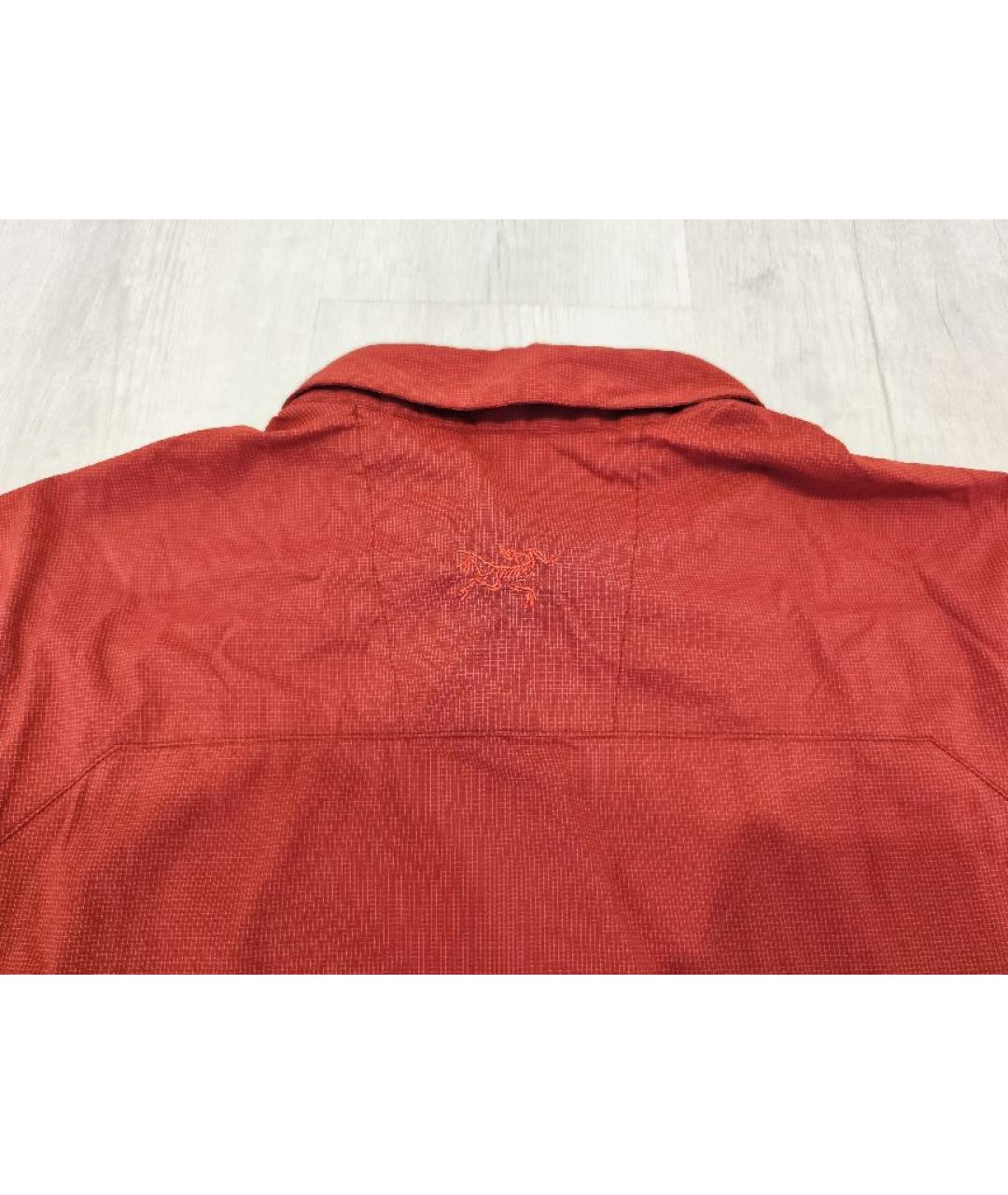 ARCTERYX Бордовая синтетическая рубашка, фото 3