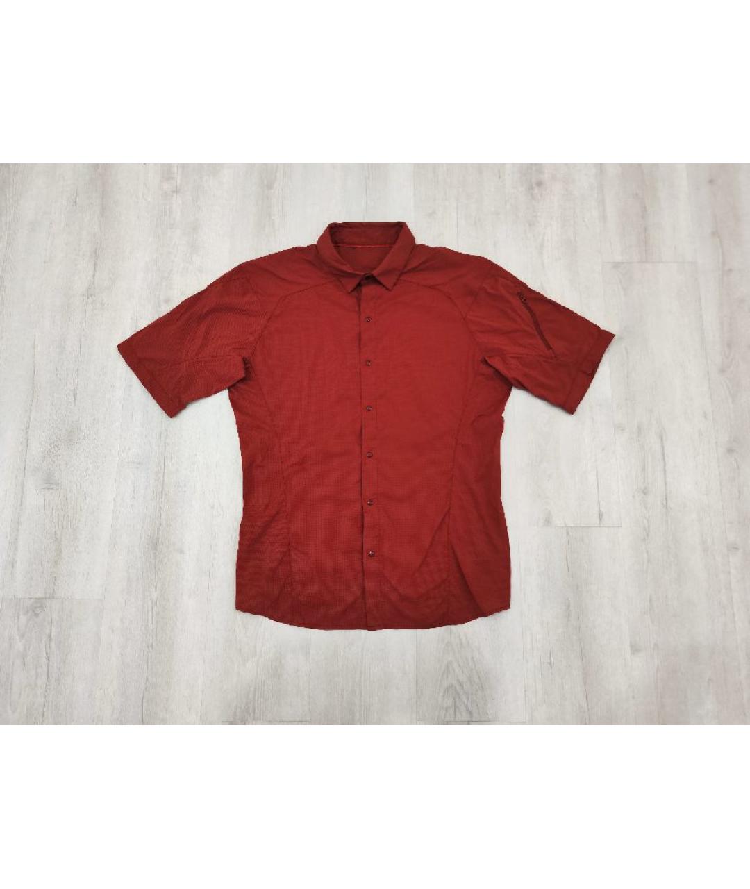 ARCTERYX Бордовая синтетическая рубашка, фото 5