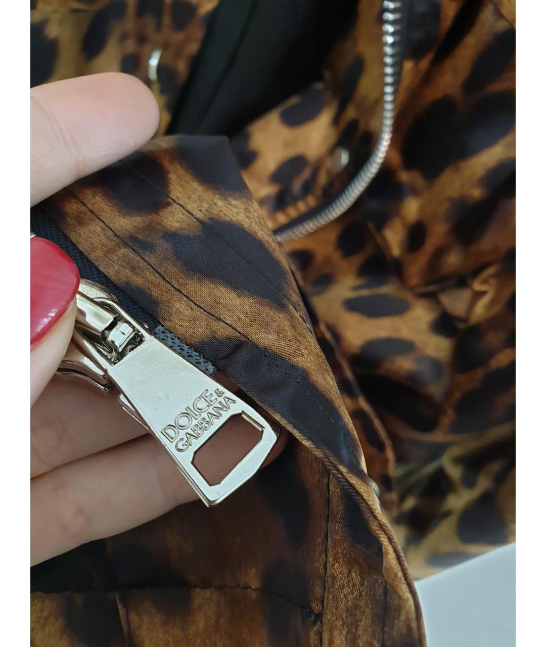 DOLCE&GABBANA Коричневая шелковая куртка, фото 4