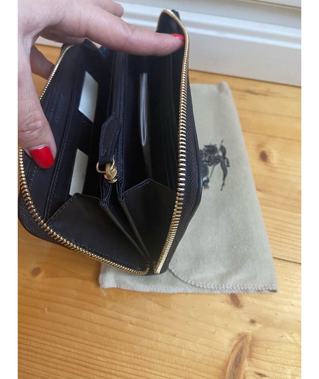 BURBERRY Черный кошелек, фото 8