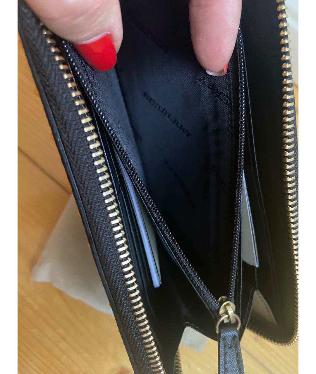 BURBERRY Черный кошелек, фото 5