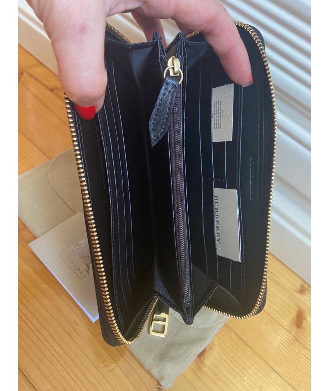 BURBERRY Черный кошелек, фото 6